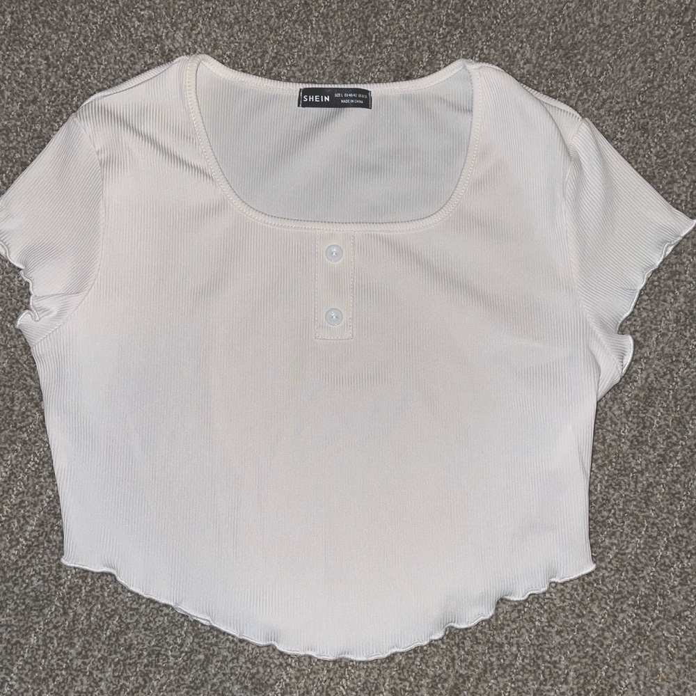 Adorable SHEIN white crop top -LARGE